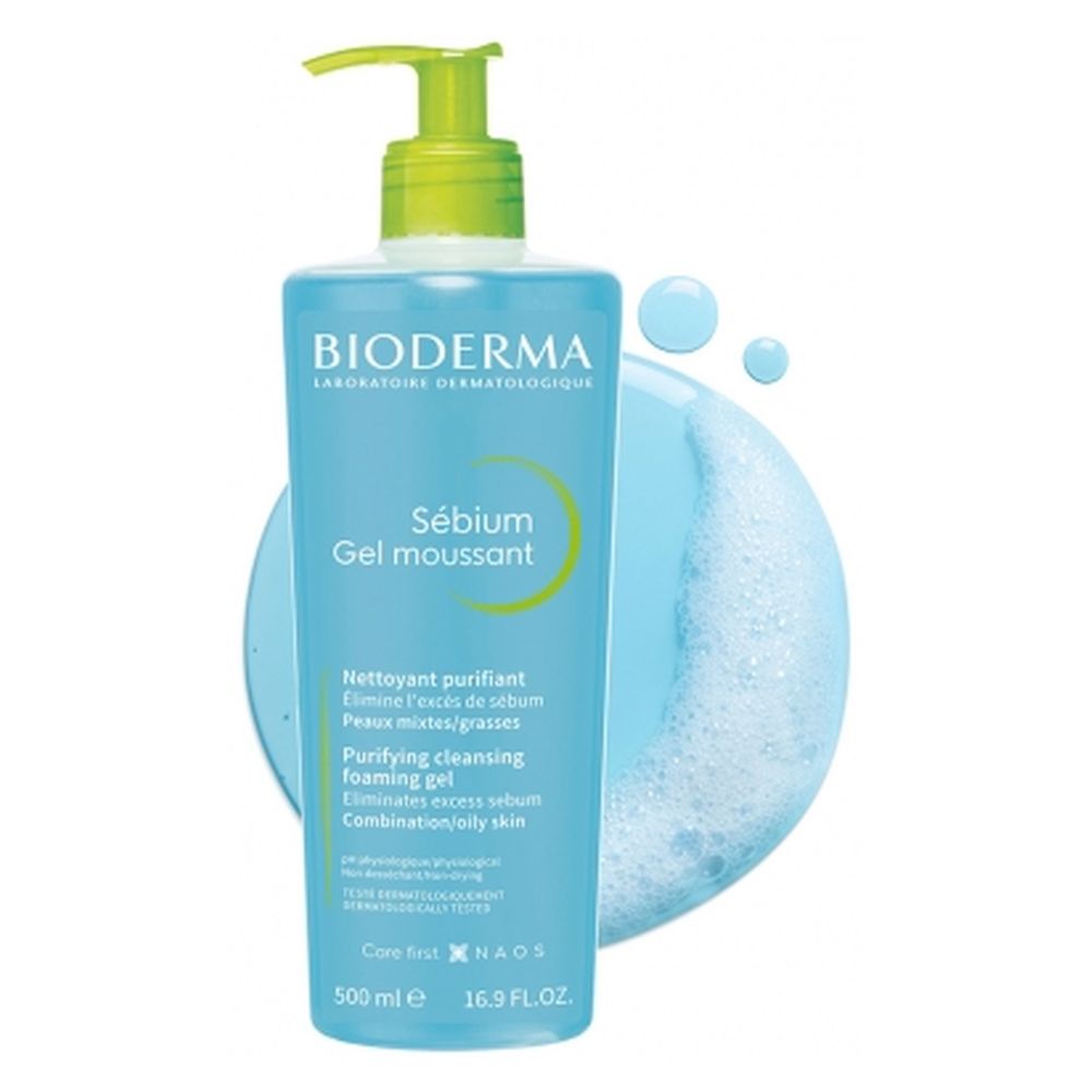 بيوديرما - جل رغوي منظف ومطهر - 500 مل