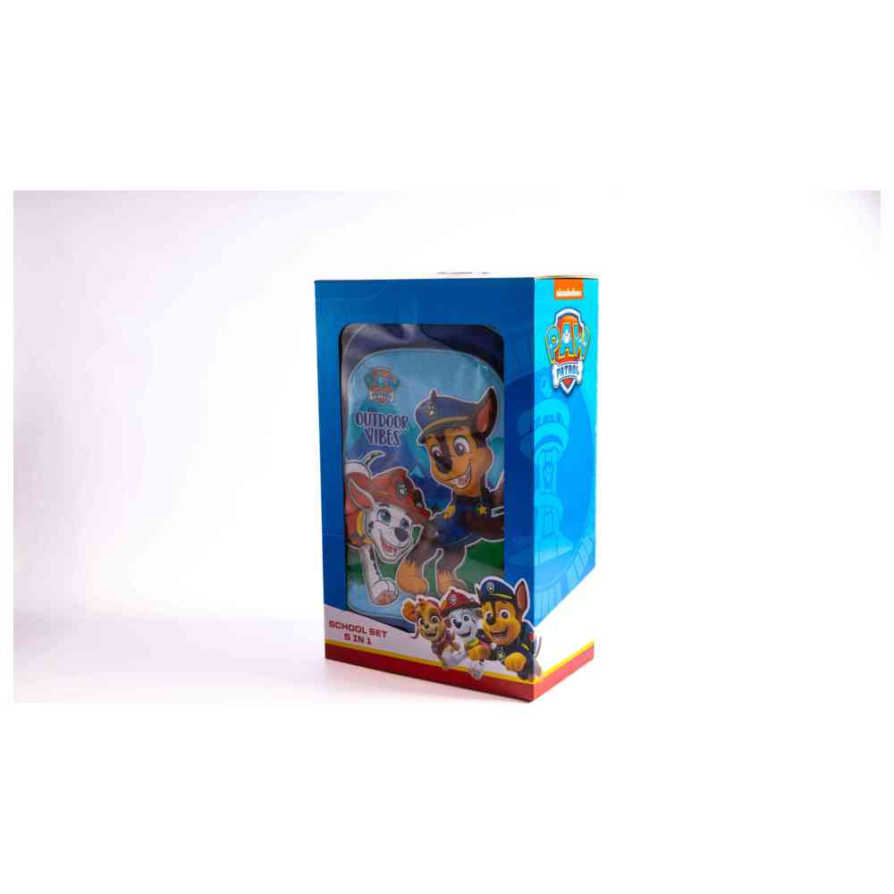 Paw Patrol - 18-Inch Trolley School Bag Set with Lunch Bag, Pencil Case, Water Bottle & Lunch Box - Multicolor