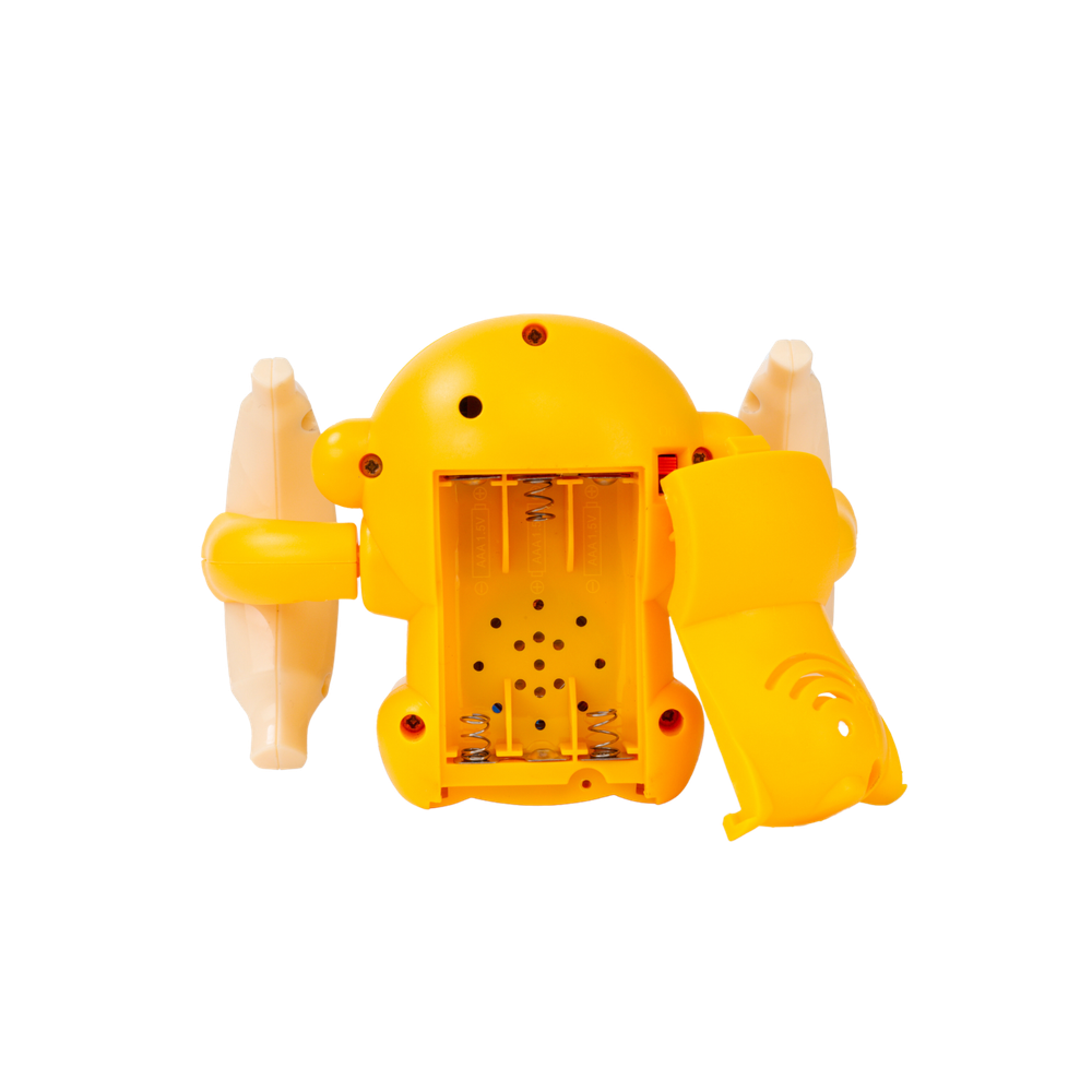 أوربان توتس - نموذج قرد كرتوني حيواني مع تحكم صوتي وإضاءة وصوت ودوران 360 درجة - أصفر