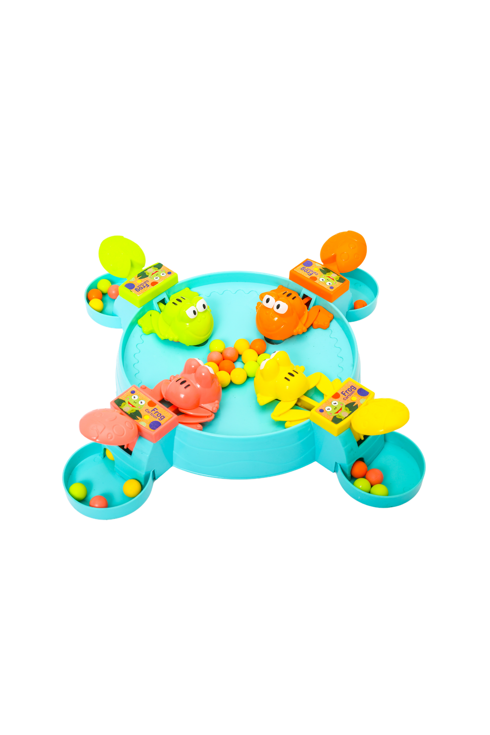 لعبة الضفدع الجائع - لعبة ألغاز كلاسيكية وذكية لأربعة لاعبين - أزرق