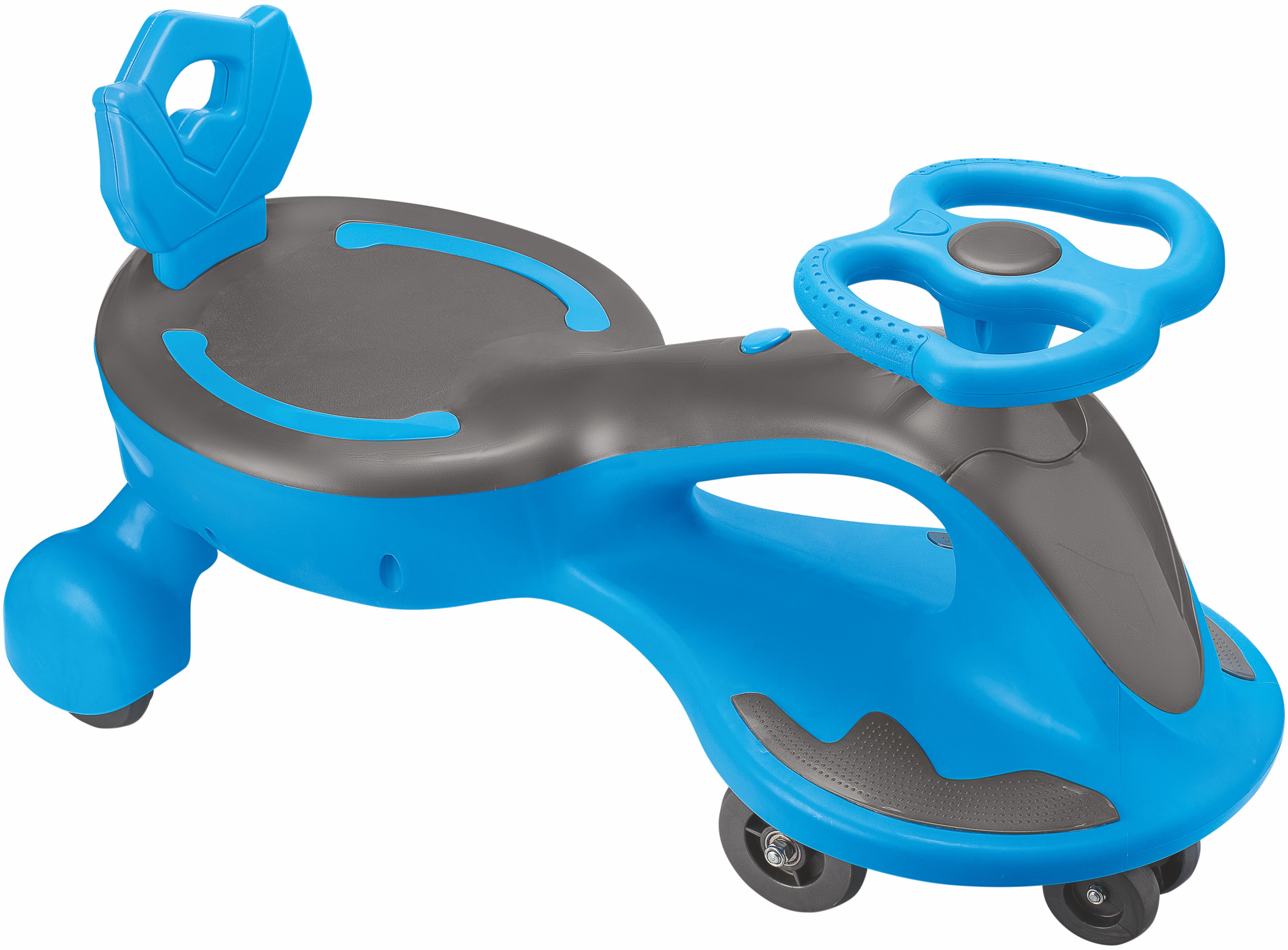 أوربان توتس - أرجوحة فاخرة للأطفال مع سيارة ومسند ظهر آمن ومقبض دفع - أخضر وأزرق