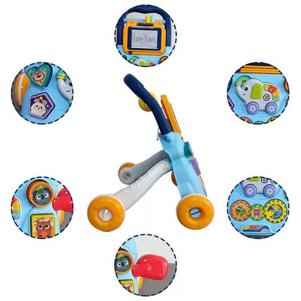 كيكيبيبي - مشاية أطفال - للأعمار من ١٢ شهرًا إلى ٣ سنوات - أزرق