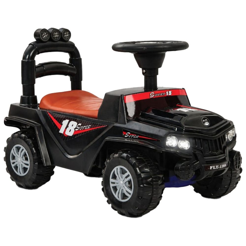 Starmarz - Super 18 Foot-To-Floor Off-Road Ride-On Jeep - Black