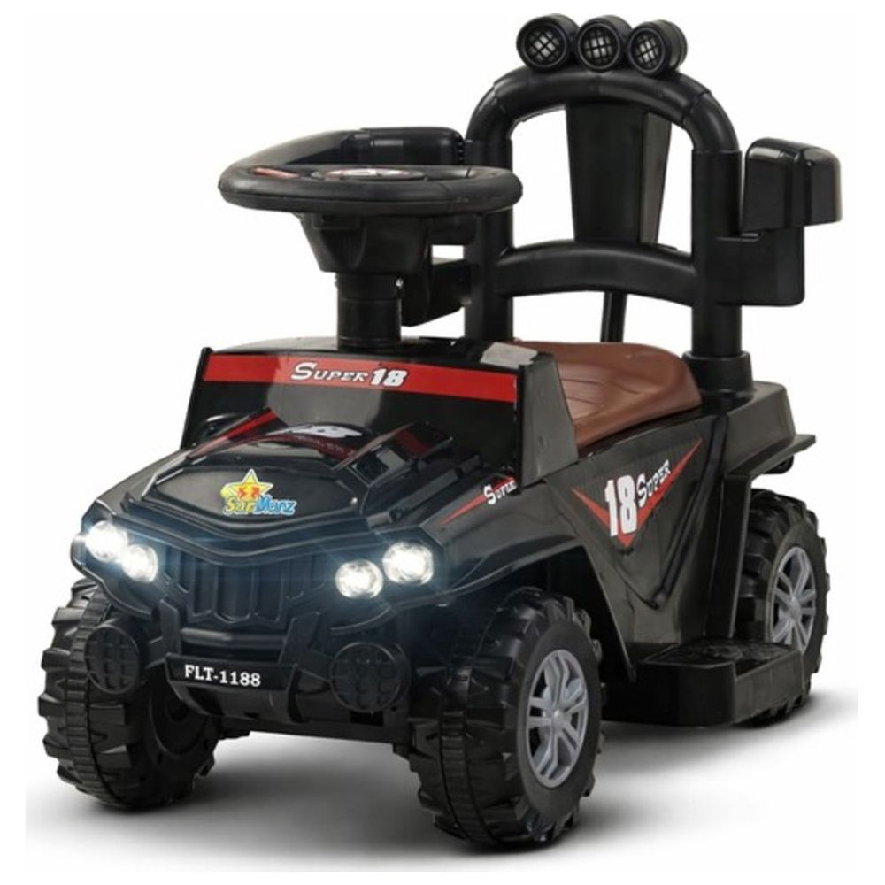 Starmarz - Super 18 Foot-To-Floor Off-Road Ride-On Jeep - Black