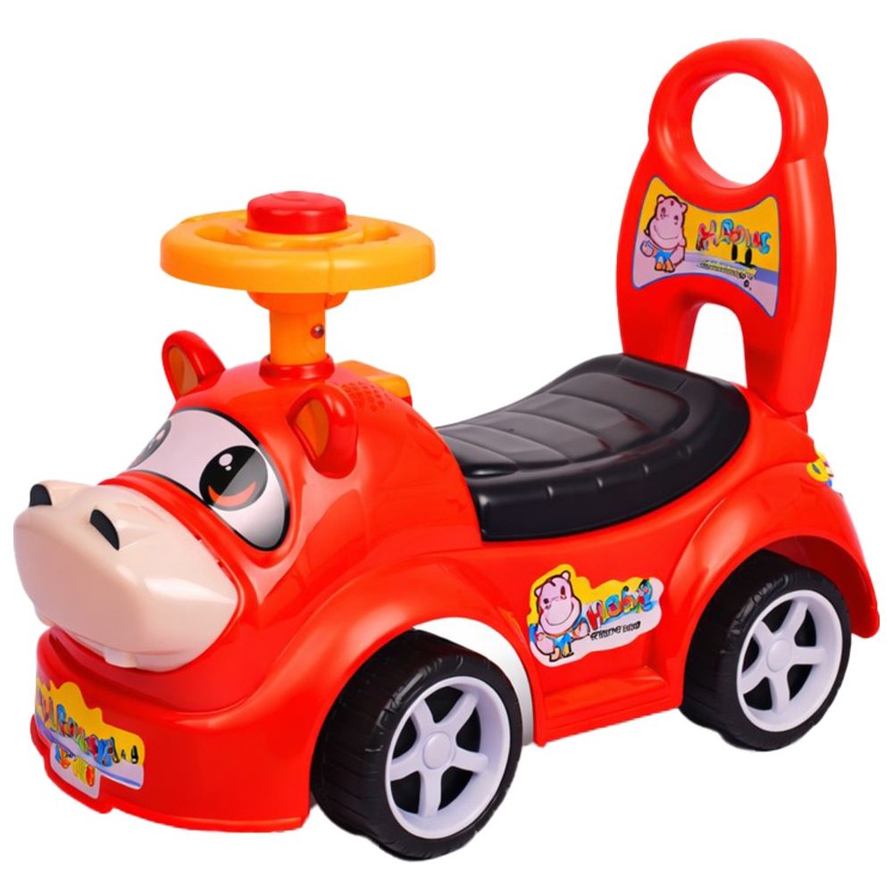 ستارمارز - سيارة ركوب على شكل حيوان تعمل بالقدم - أحمر