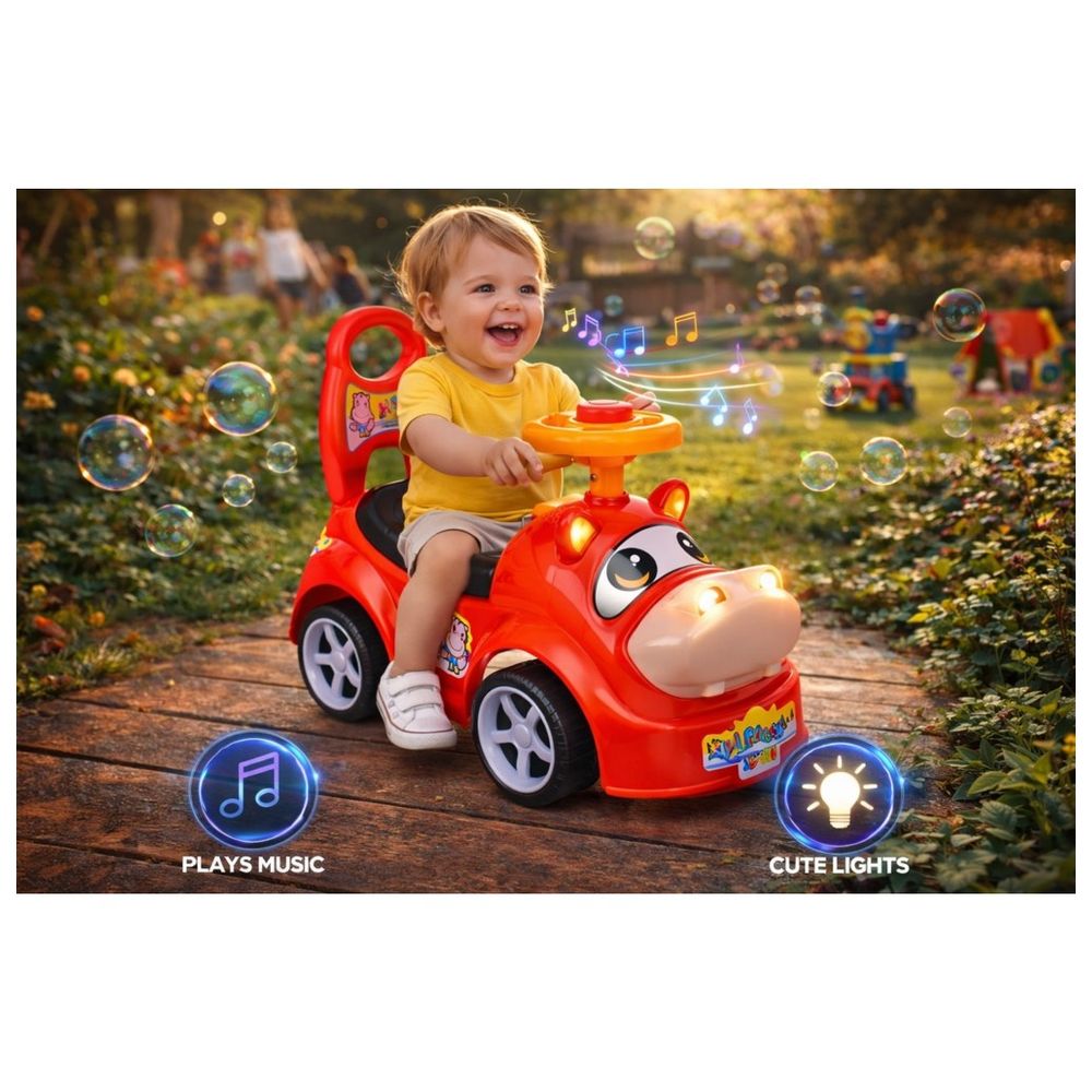 ستارمارز - سيارة ركوب على شكل حيوان تعمل بالقدم - أحمر