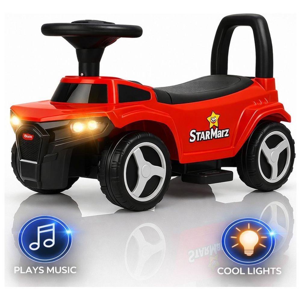 Starmarz - Foot-To-Floor Construction Ride-On Car - Red