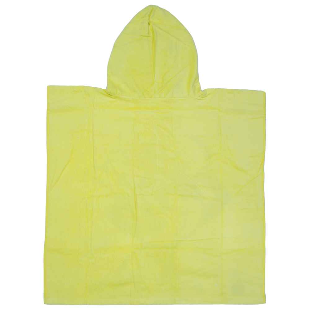 منشفة بونشو ميني للبنات | غطاء استحمام ناعم ومريح للأطفال - أصفر