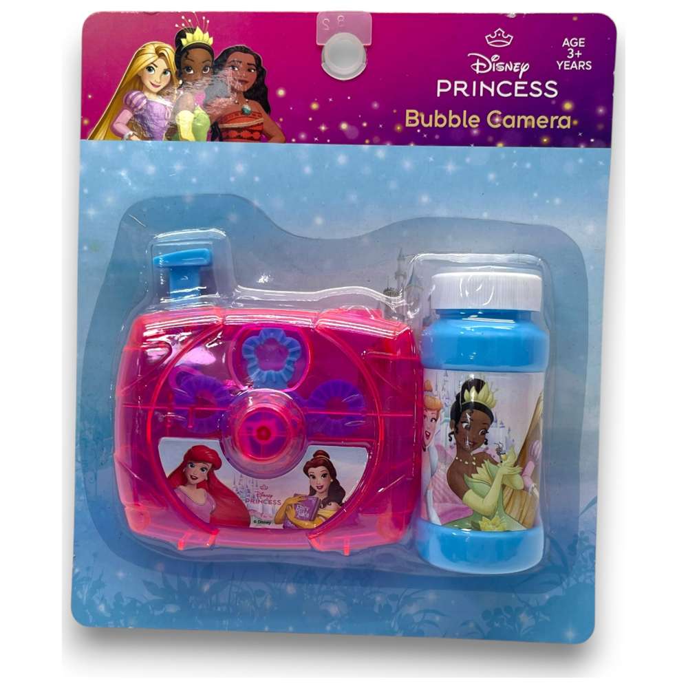 ديزني - آلة فقاعات برنسيس مع محلول فقاعات