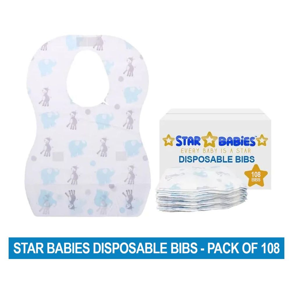 ستار بيبيز - مرايل للاستخدام مرة واحدة - بنقشة الفيل