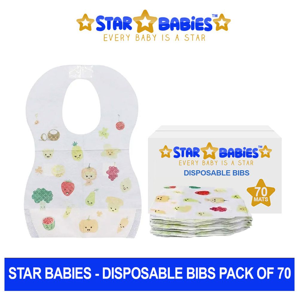 ستار بيبيز - مرايل للاستخدام مرة واحدة مطبوعة برسومات فواكه