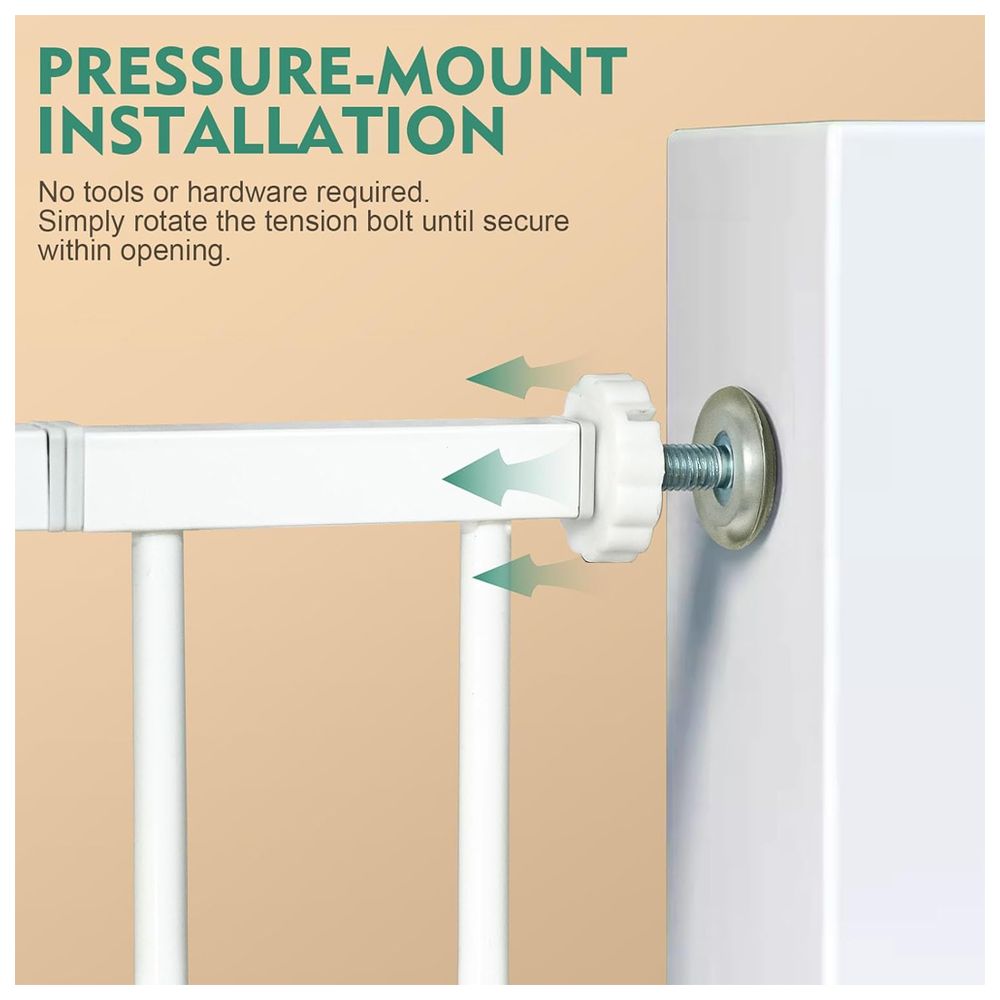 ستار بيبيز - بوابة أمان للأطفال ذاتية الإغلاق مع طقم تمديد - 75-84 سم