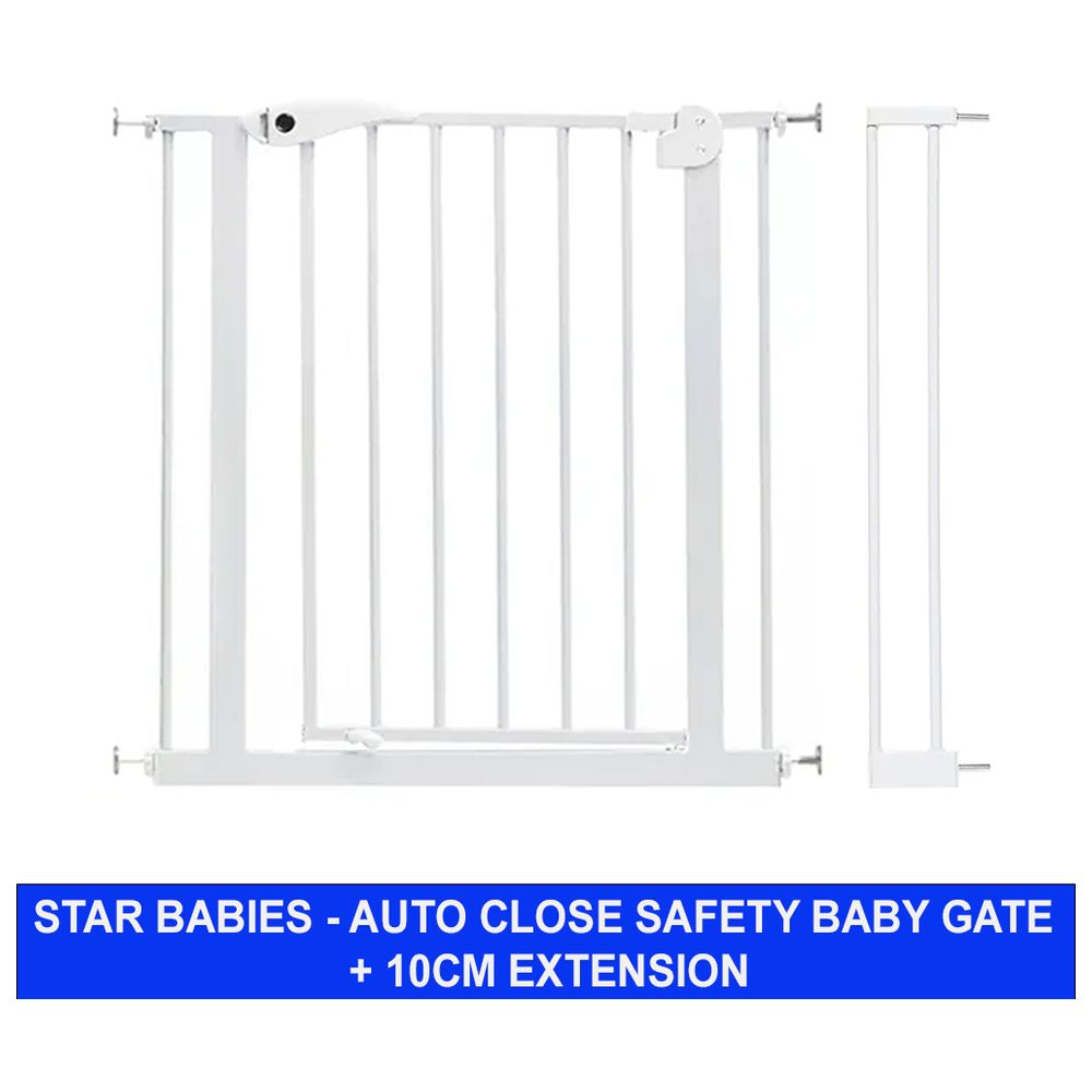 ستار بيبيز - بوابة أمان للأطفال ذاتية الإغلاق مع طقم تمديد - 75-84 سم