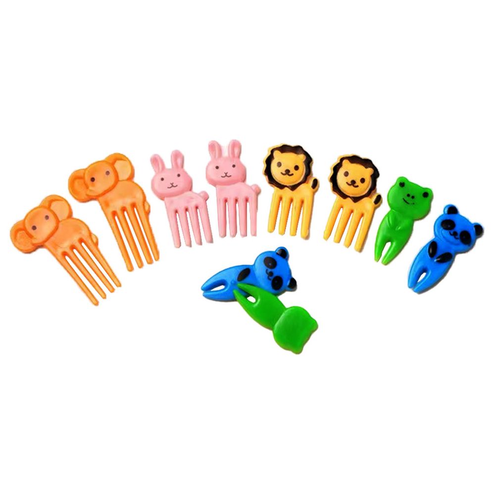 ستار بيبيز - أعواد فواكه على شكل حيوانات - متعددة الألوان - 10 قطع