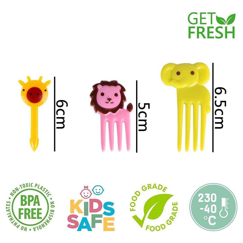 ستار بيبيز - أعواد فواكه على شكل حيوانات - متعددة الألوان - 10 قطع