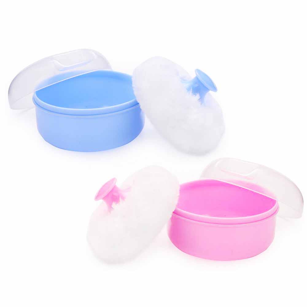 Star Babies - Baby Powder Puff - Blue/Pink - 2Pc-Set