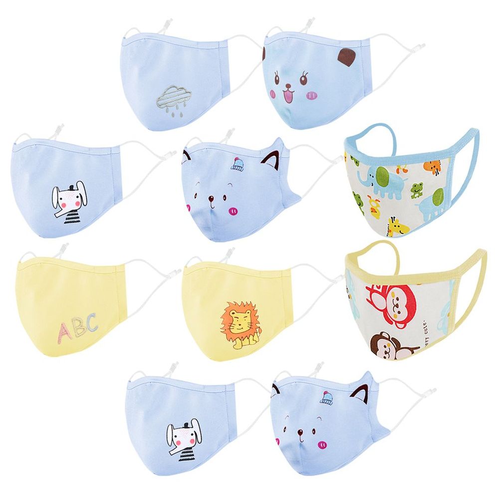 Star Babies - Disposable Changing Mats White 250Pcs W/ 1Pc Kids Reusable Mask