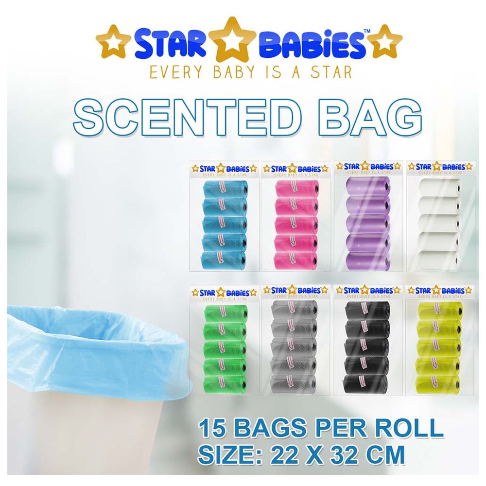 Star Babies - Scented Nappy Bags - Blue