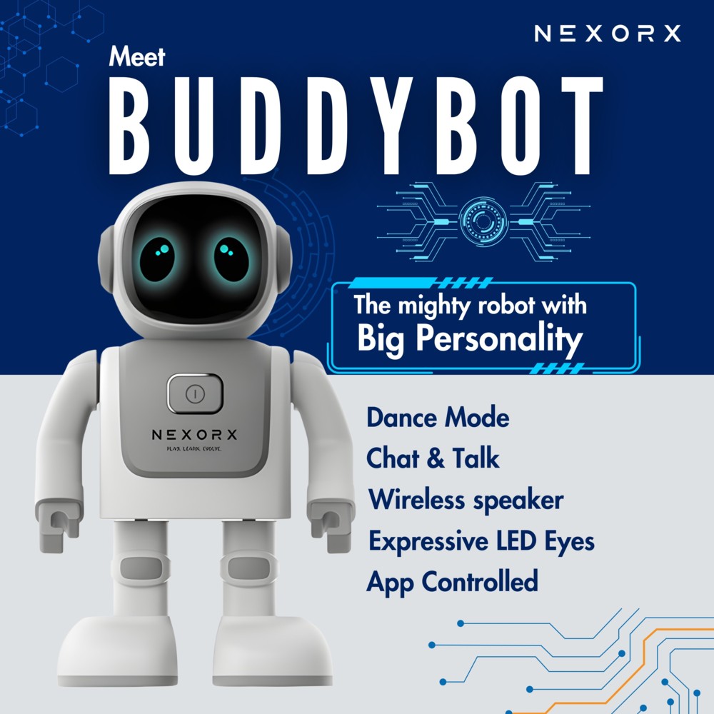 نيكسوركس - لعبة روبوت راقصة تفاعلية - أبيض