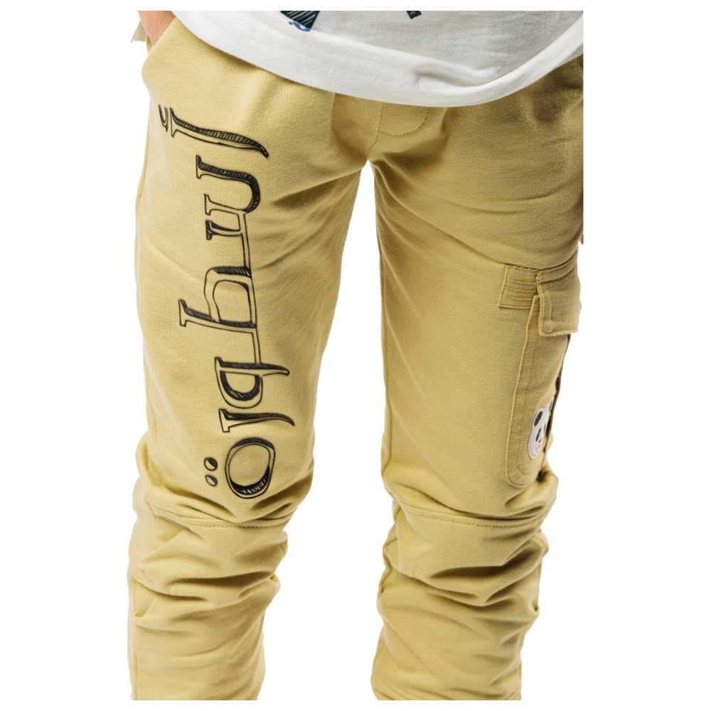 عين غين-  بنطلون رياضي بطبعة أسطورة للبنين مع باندا - بيج