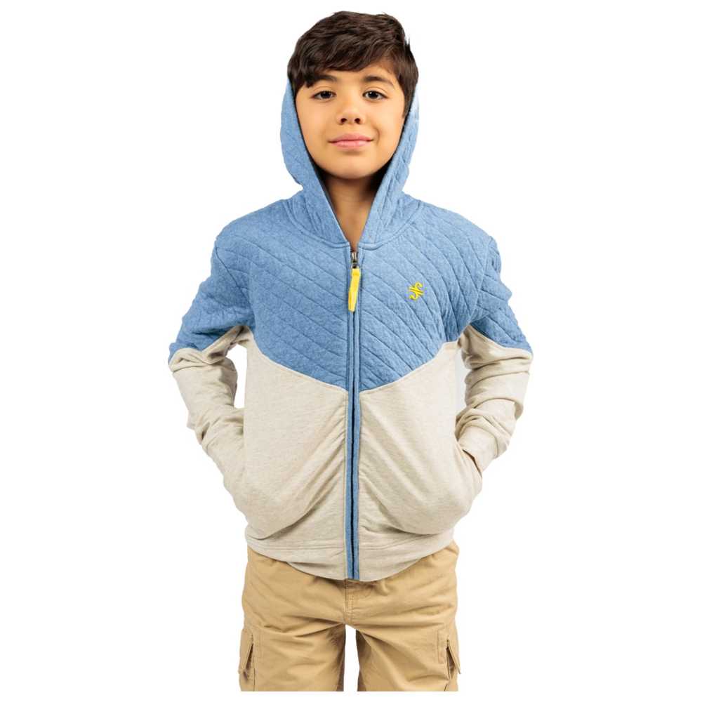 Ein Ghein - Big Boy Hooded Sweatshirt - Blue/White