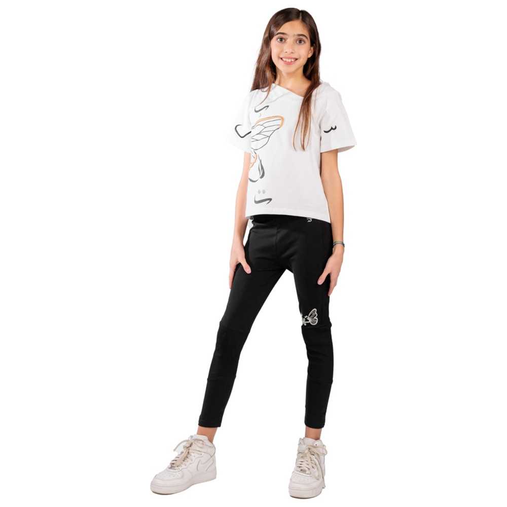 Ein Ghein - Big Girl Asymmetric Neck Top - White