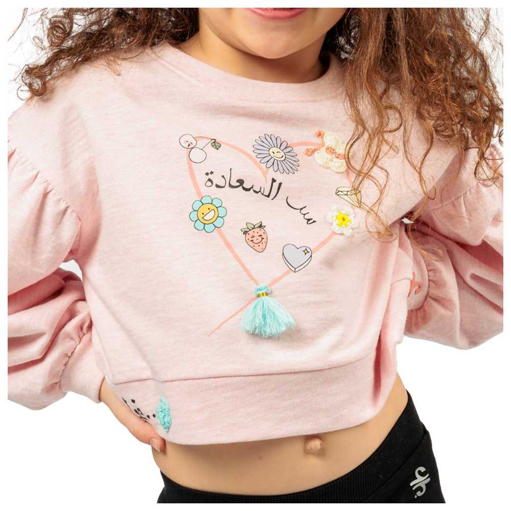 Ein Ghein - Big Girl Sweatshirt - Pink