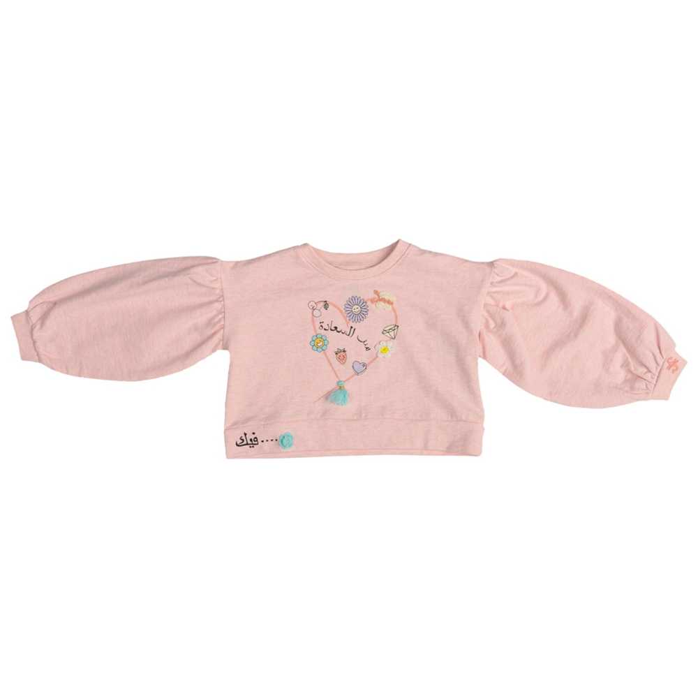 Ein Ghein - Big Girl Sweatshirt - Pink