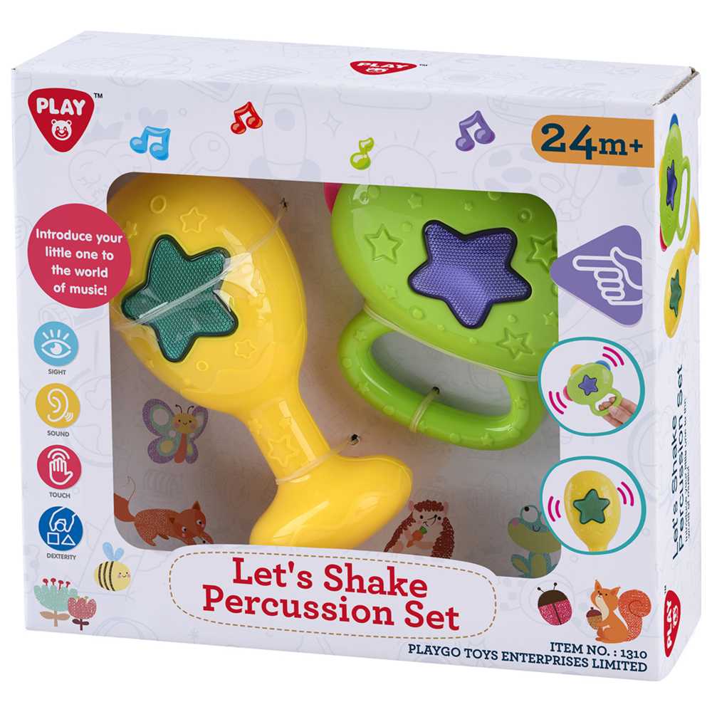Playgo - Let's Shake Percussion Set - 2 Pcs