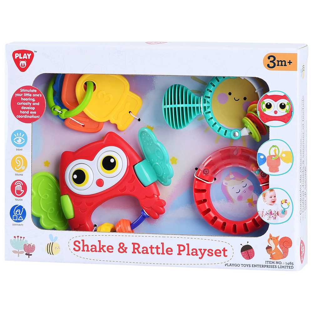 Playgo - Shake & Rattle Playset - 4 Pcs
