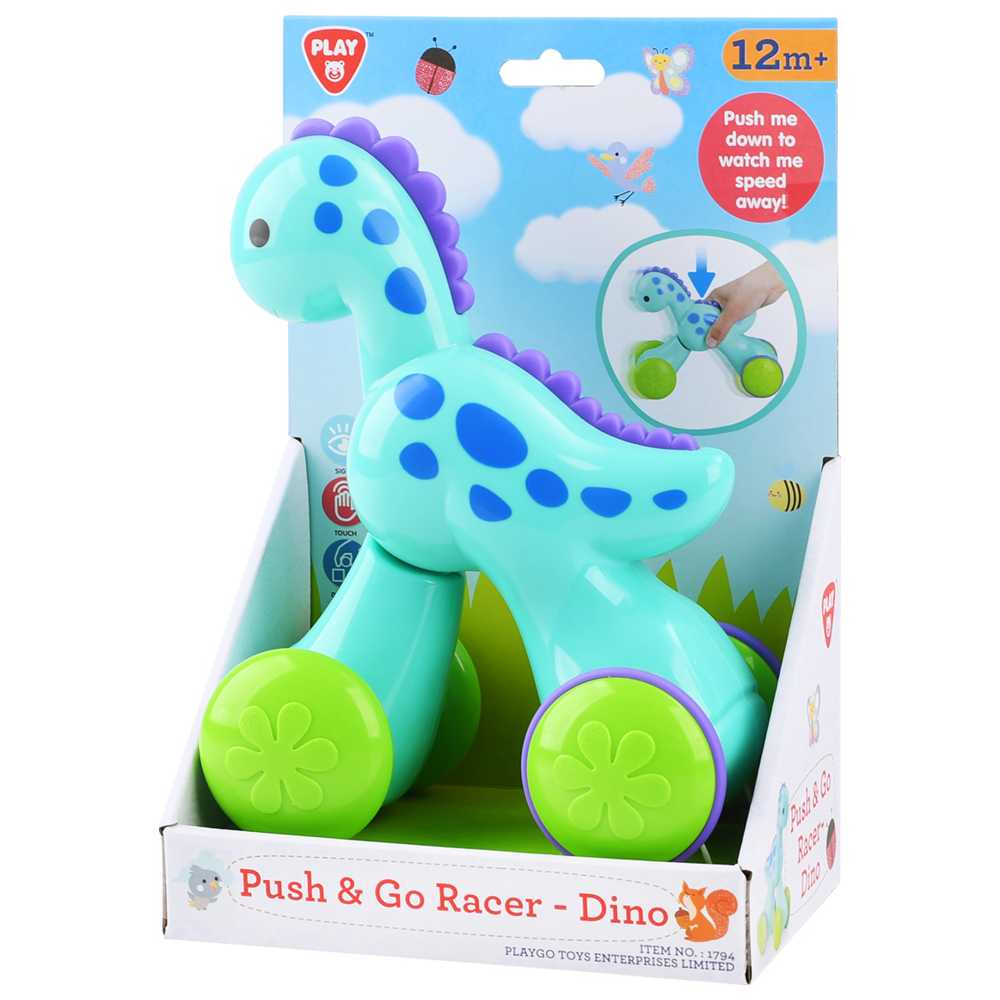 Playgo - Push & Go Racer Toy - Dino Green