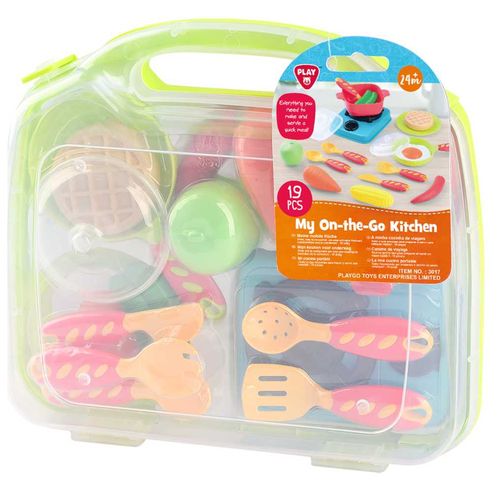 Playgo - My On-The-Go Kitchen Playset - 19 Pcs
