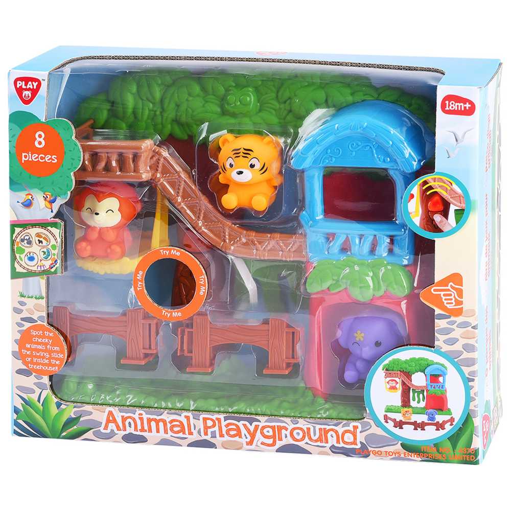 Playgo - Animal Playground Set - 8 Pcs