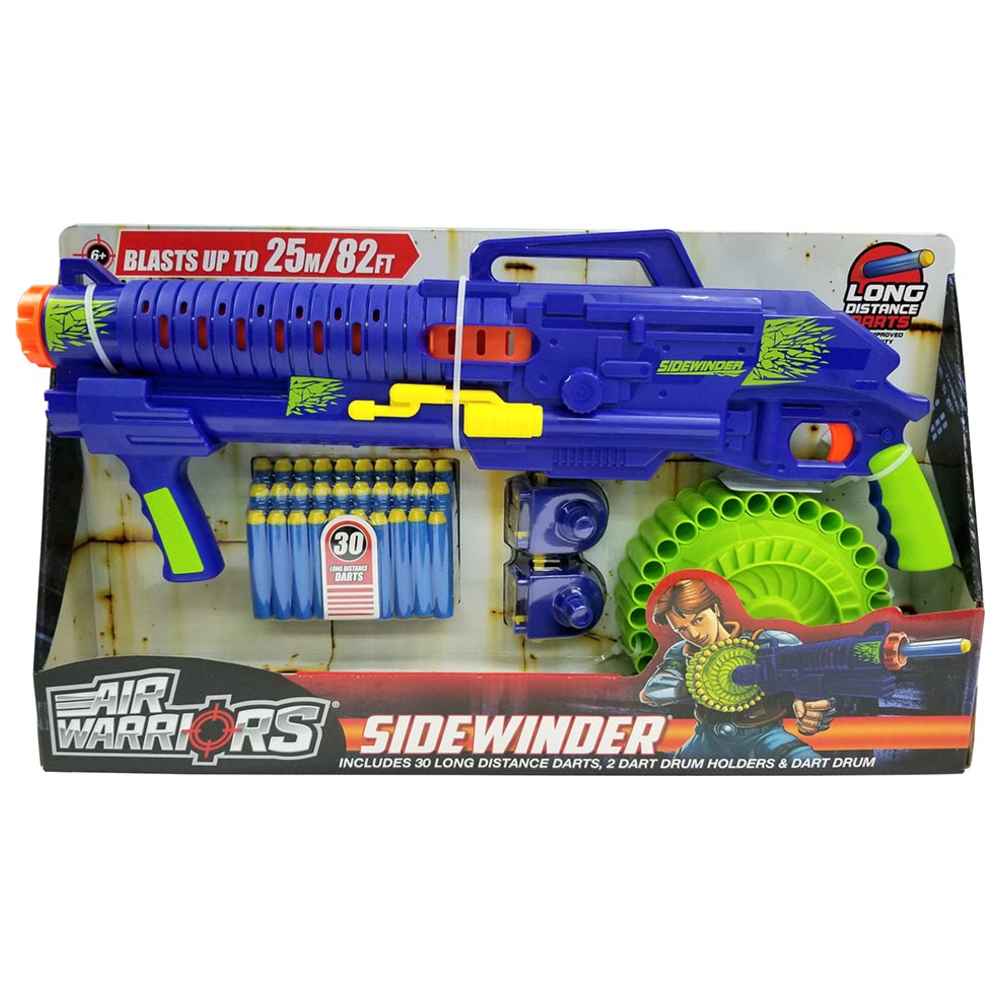 ألعاب باز بي - مسدس إير ووريرز سايدويندر مع سهام - 33 قطعة