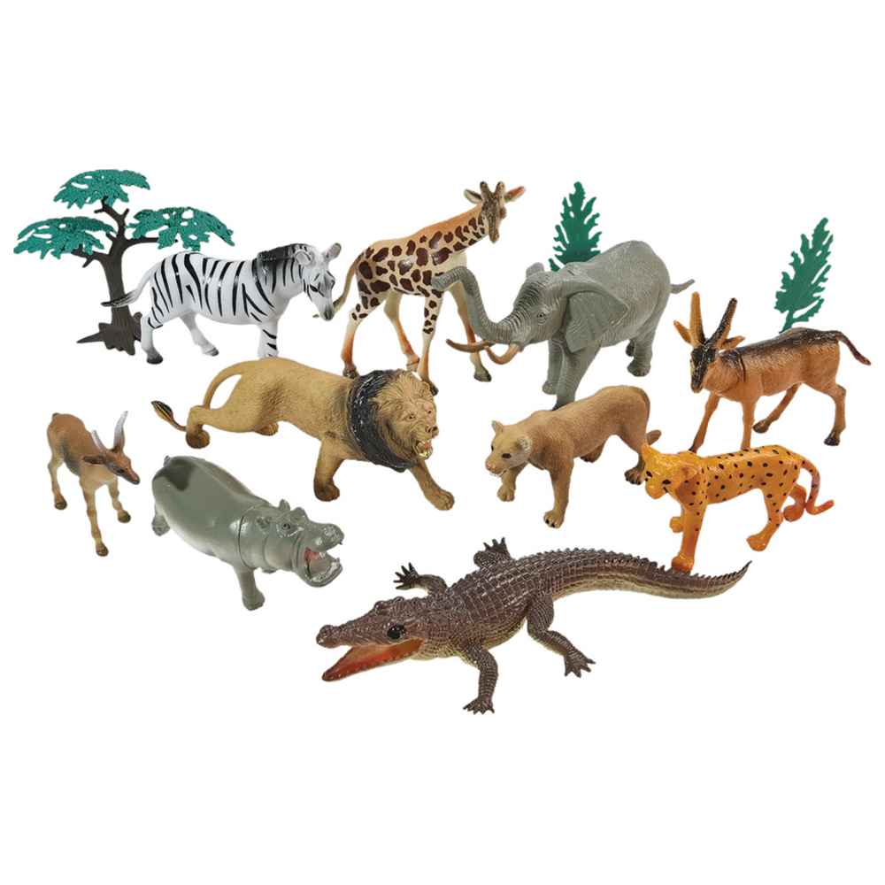 وينو - مجموعة ألعاب الحيوانات البرية في دلو - 13 قطعة