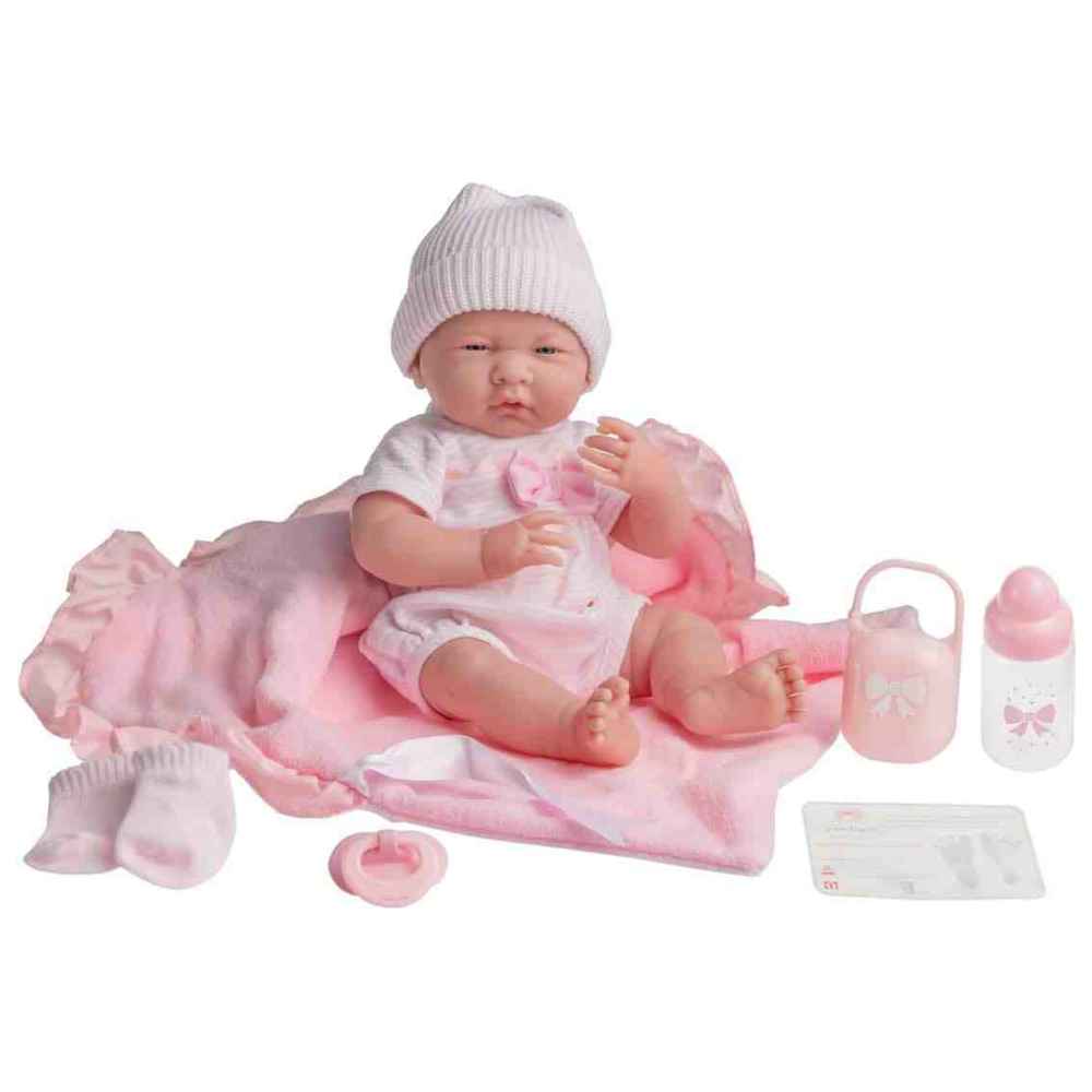 JC Toys - Berenguer Boutique Baby Doll Set - Pink - 8 Pcs