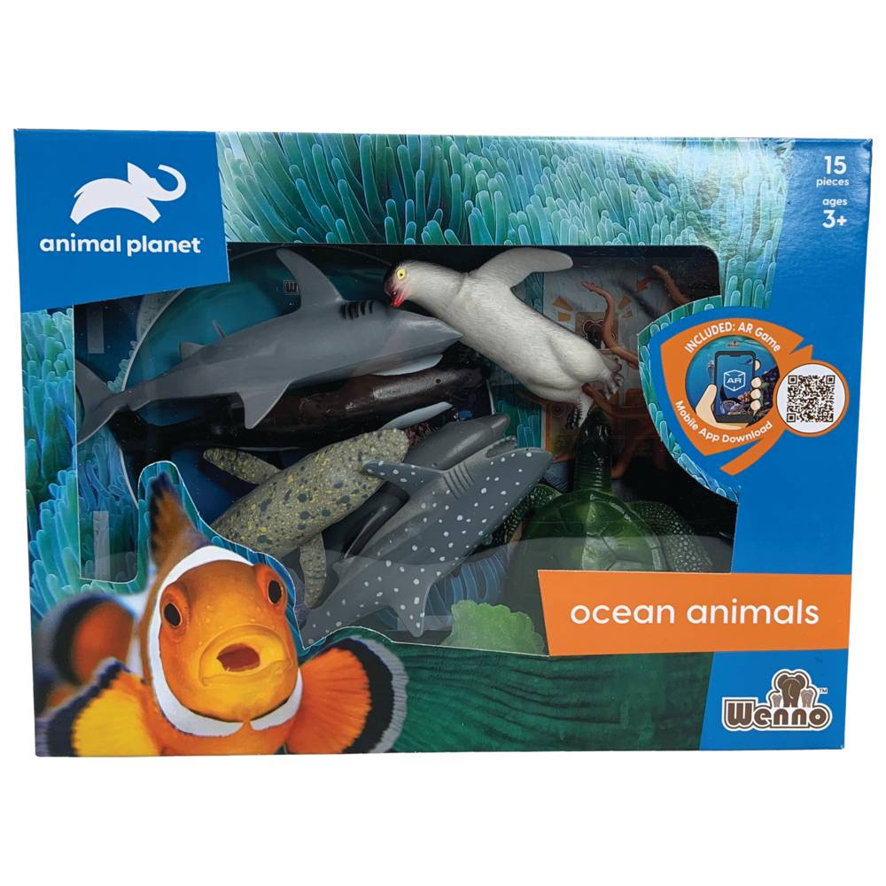 وينو - مجموعة لعب حيوانات البحر - 15 قطعة