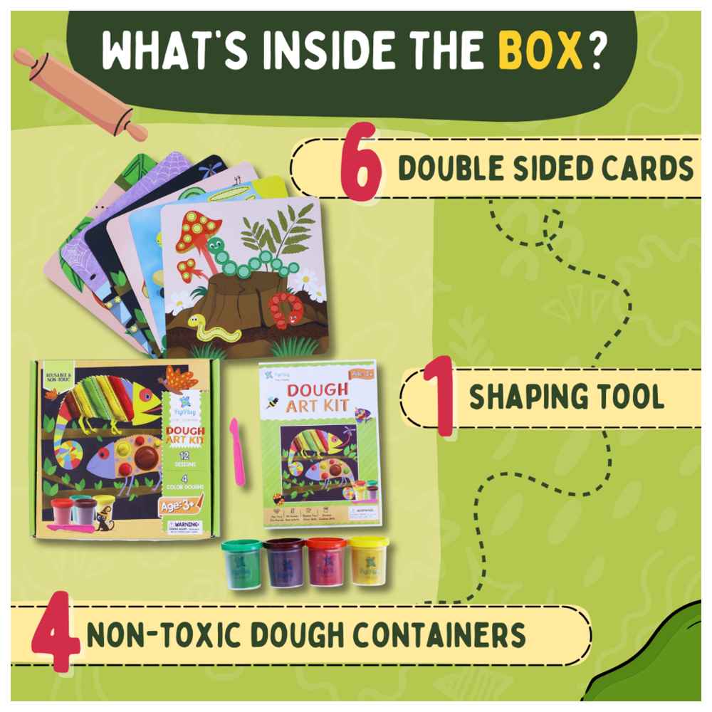 Pepplay - Dough Art Kit - 12 Pcs