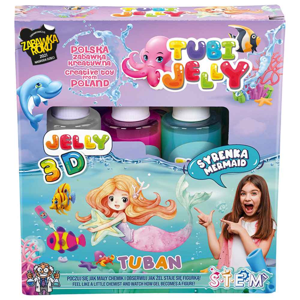 Tuban - Mermaid Tubi Jelly Set W/ Colors - 9 Pcs