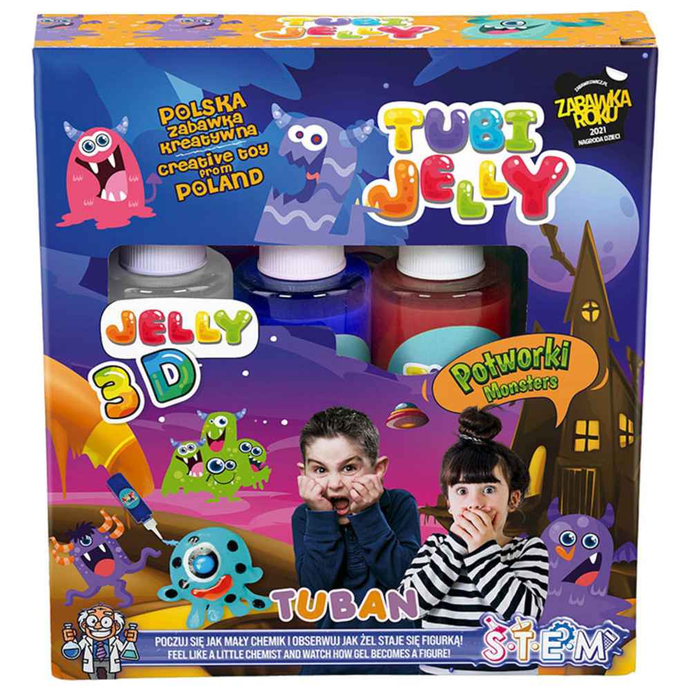 Tuban - Monsters Tubi Jelly Set W/ Colors - 9 Pcs
