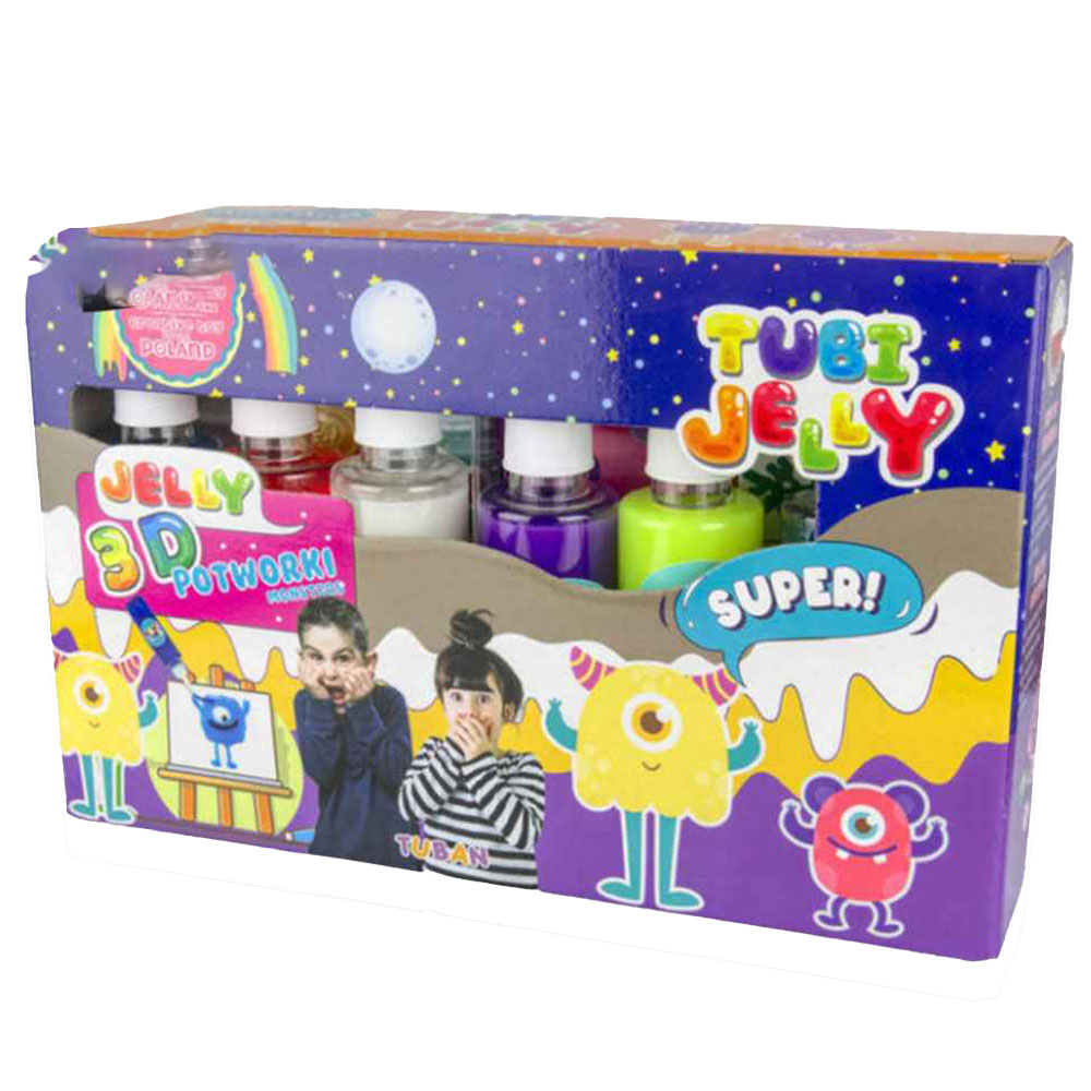 Tuban - Monsters Tubi Jelly Set W/ Colors - 12 Pcs