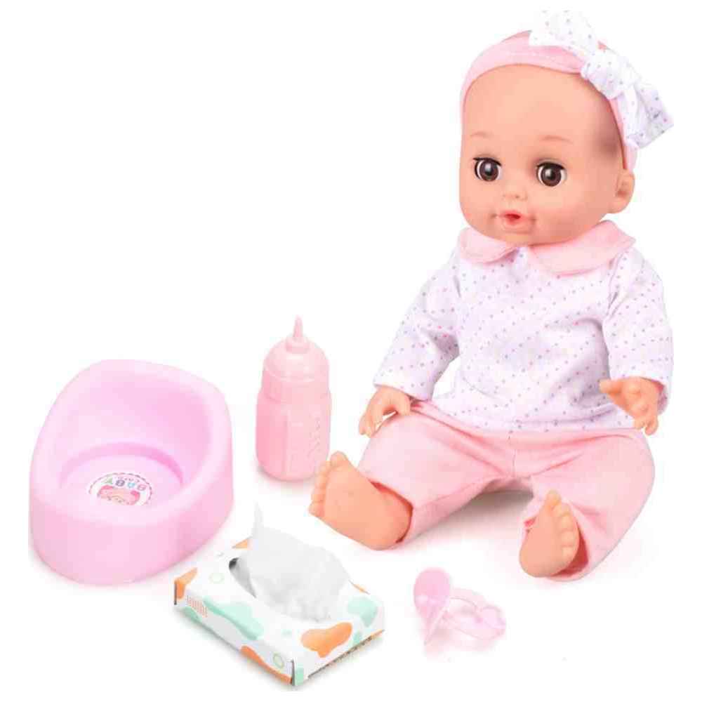 Vdora Dolls - Vinyl Baby Girl Doll w/ Accessories - 4 Pcs
