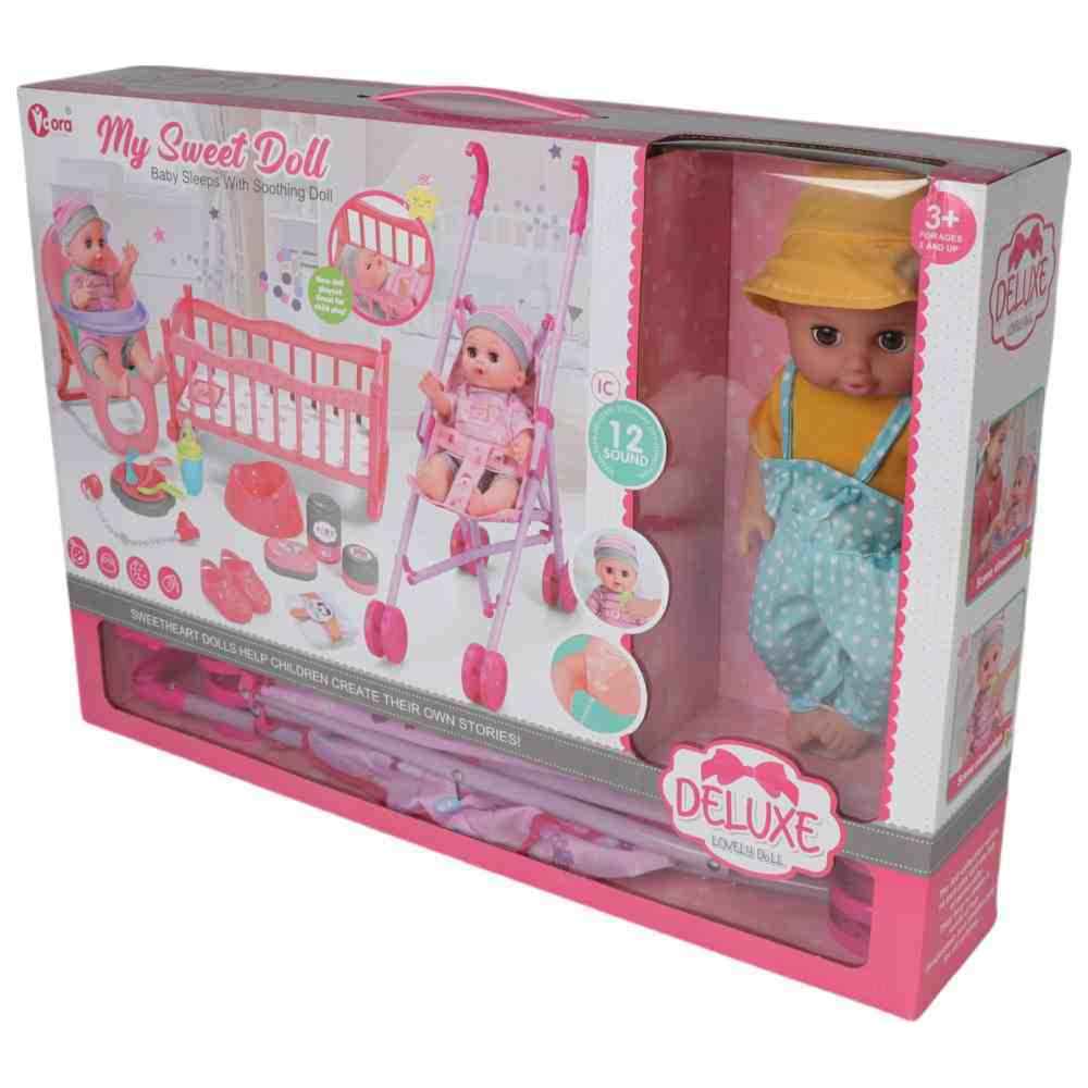 Vdora Dolls - 3-In-1 My Sweet Baby Doll w/ Accessories - 13 Pcs