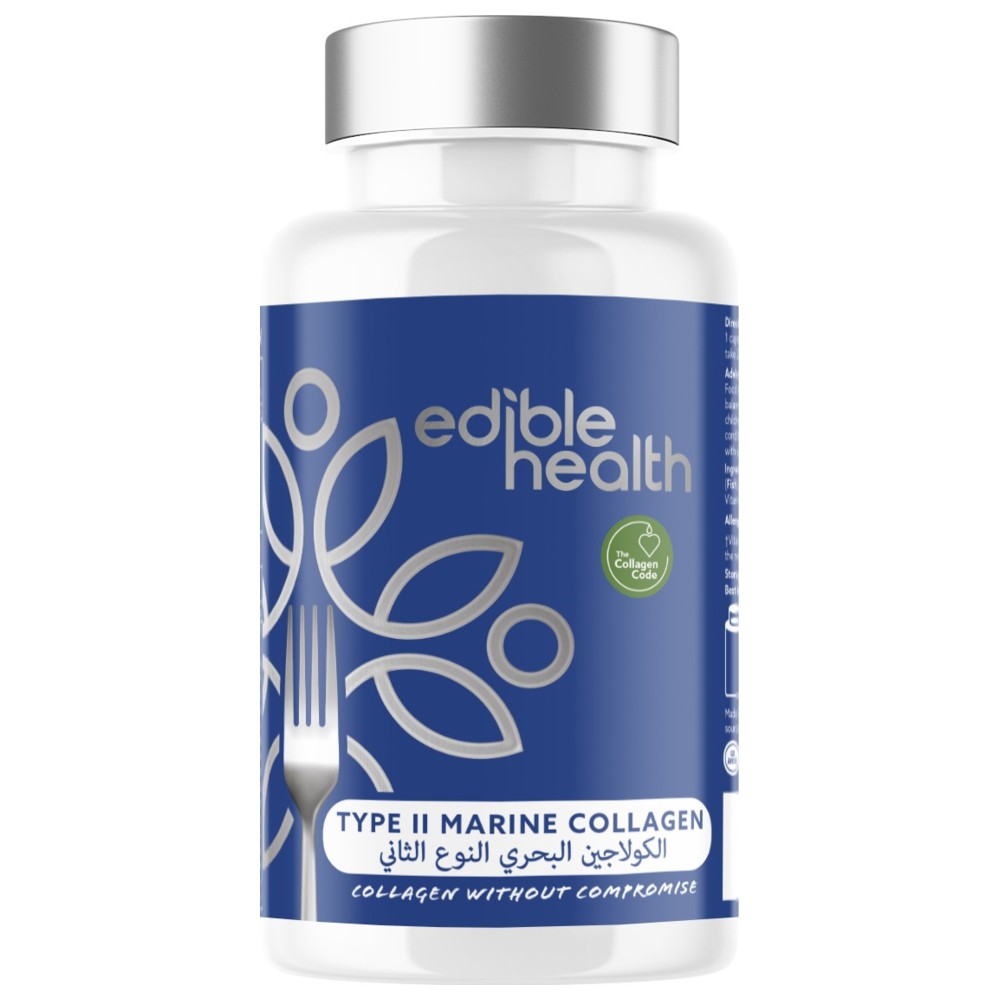 إديبل هيلث - كبسولات كولاجين بحري من النوع الثاني - 60 كبسولة