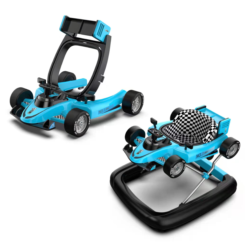 Factory Price - Ryan 4 In 1 Safety Baby Car Walker - Blue