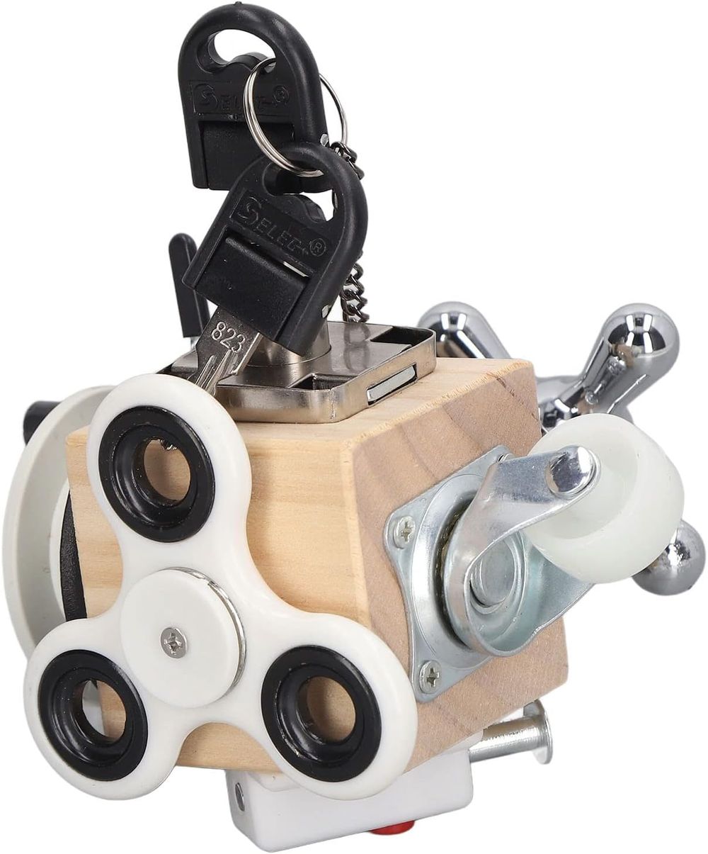 Factory Price - 7-In-1 Wooden Sensory Busy Cube