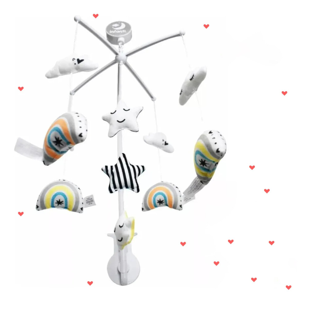 فاكتوري برايس - جرس سرير موسيقي للأطفال من ديلان - أقواس قزح