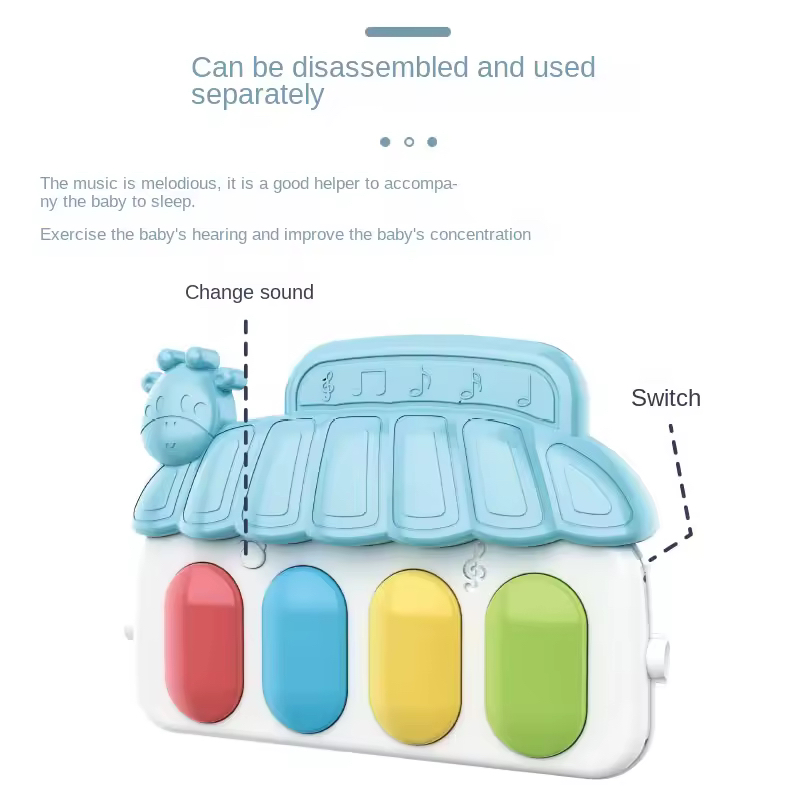 Factory Price - Nova Children Pedal Piano With Music And Lights - D