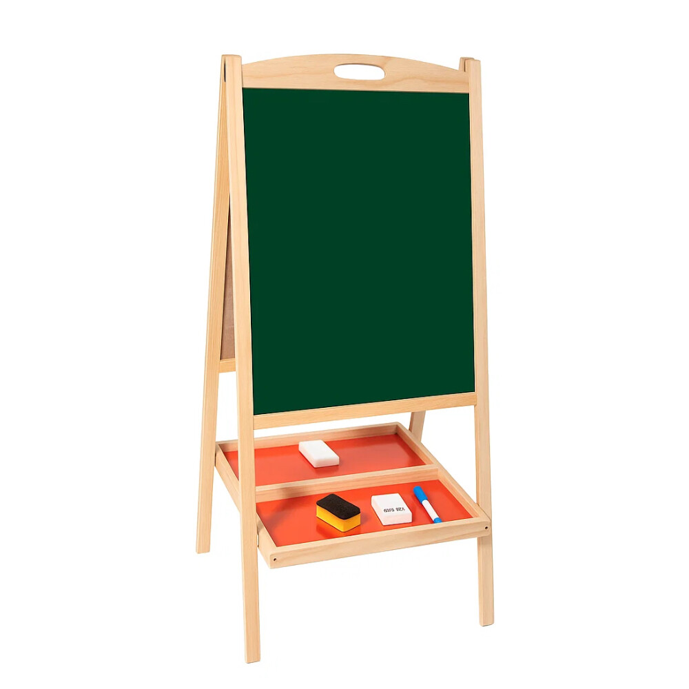 فاكتوري برايس - لوحة رسم مغناطيسية مزدوجة الجوانب مع ملحقات - متعددة الألوان - 43.7 × 41 × 86 سم