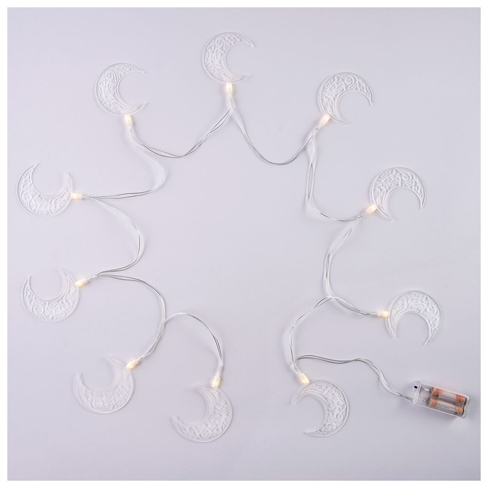 هلالفل - سلسلة إنارة رمضانية من الأكريليك الفاخر - هلال